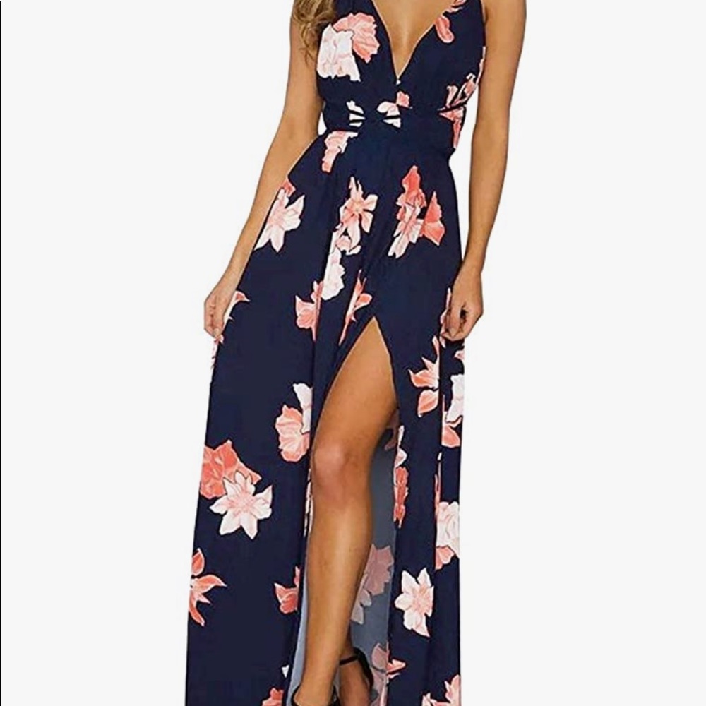 Hello molly blue floral maxi dress